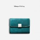 【馬皮毛一體豹紋短夾】【多卡位帶零錢位】真皮輕奢豹紋馬毛皮毛一體小巧女錢包皮夾短夾