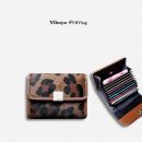 【馬皮毛一體豹紋短夾】【多卡位帶零錢位】真皮輕奢豹紋馬毛皮毛一體小巧女錢包皮夾短夾