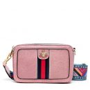 正韓版型高檔油蠟牛皮寬肩帶條紋蜜蜂小方包真皮女包側背斜背包