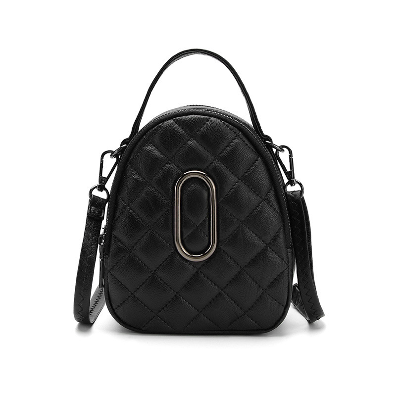 百搭菱格手縫線女包迷你小包包手提側背斜背包