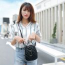 百搭菱格手縫線女包迷你小包包手提側背斜背包