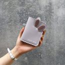 【短版兔耳零錢包】正韓設計時尚可愛兔兒花邊女零錢包二折皮夾短夾