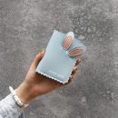 【短版兔耳零錢包】正韓設計時尚可愛兔兒花邊女零錢包二折皮夾短夾