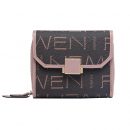 【頭層牛皮印花短夾】【小巧大容量】高檔頭層牛皮真皮印花時尚印花多卡位女錢包皮夾短夾