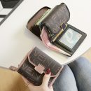 【頭層牛皮印花短夾】【小巧大容量】高檔頭層牛皮真皮印花時尚印花多卡位女錢包皮夾短夾