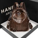 英倫油蠟皮手工復古縫線時尚百搭實用女側背後背包