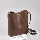 子母包水桶包純色大包包女新款個性百搭子母包水桶包休閑斜背側背包