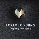 【正韓設計純色拉鍊長夾】【多功能大容量】正韓版型純色愛心拉鏈女錢包皮夾長夾