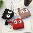 【真皮大眼睛零錢包鑰匙包】進口小牛皮卡通大眼睛迷你時尚零錢包小錢包