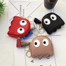 【真皮大眼睛零錢包鑰匙包】進口小牛皮卡通大眼睛迷你時尚零錢包小錢包