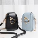 韓版純色網紅小包包女手機包時尚百搭迷你零錢包斜背側背包