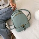 後背包女韓版簡約純色百搭旅行後背包小背包