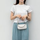 高級感輕奢鱷魚紋鏈條法棍包小包手提女包側背包