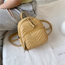 後背包女2020新款經典菱格休閑百搭學院風手提後背包