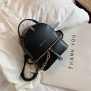 後背包新款韓版百搭鎖鍊小背包少女感手提斜背雙肩後背包