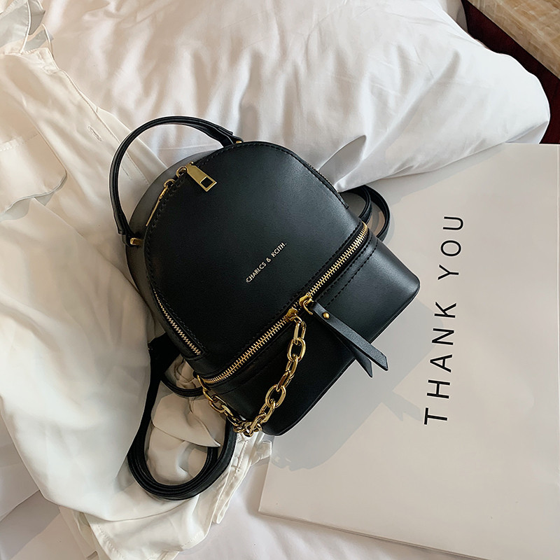 後背包新款韓版百搭鎖鍊小背包少女感手提斜背雙肩後背包