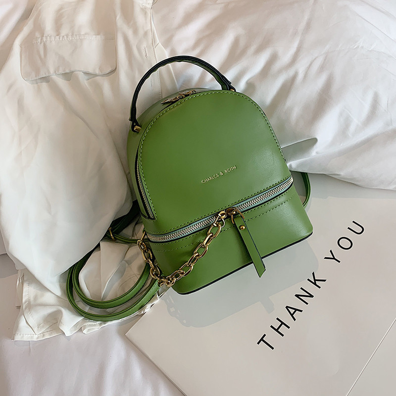 後背包新款韓版百搭鎖鍊小背包少女感手提斜背雙肩後背包