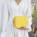 小方包清爽百搭菱格休閒女包小包包單肩斜背包