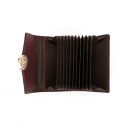 【真皮石頭紋風琴短夾】【多功能多卡位防盜刷】高檔石頭紋真皮純色百搭時尚大容量防盜刷錢包皮夾短夾