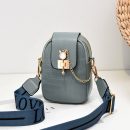 包包女韓版寬肩帶新款莫蘭迪色手機包豎版側背斜背包