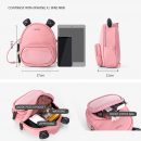 後背包可愛韓版熊耳包包時尚多功能小熊元素書包軟皮後背包