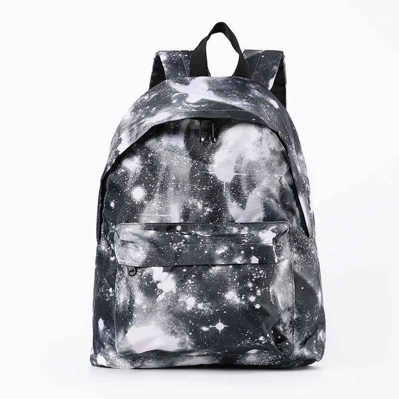 後背包日系星空複古休閑書包戶外男女情侶星空背包後背包