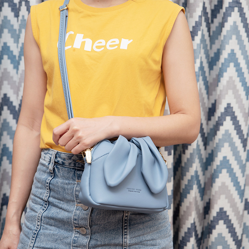 兔耳朵水桶包IG網紅款磁釦兔耳朵迷你女包單肩側背斜背包