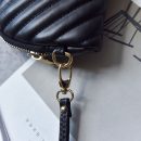 韓版純色百搭時尚車縫線女錢包皮夾中長夾手拿包