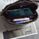 韓版純色百搭時尚車縫線女錢包皮夾中長夾手拿包