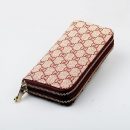 【雙拉鏈長夾】【多功能大容量】經典雙拉鏈印花多功能大容量簡約錢包皮夾長夾