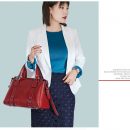 高檔真皮純色知性女包實用大容量手提斜背側背包