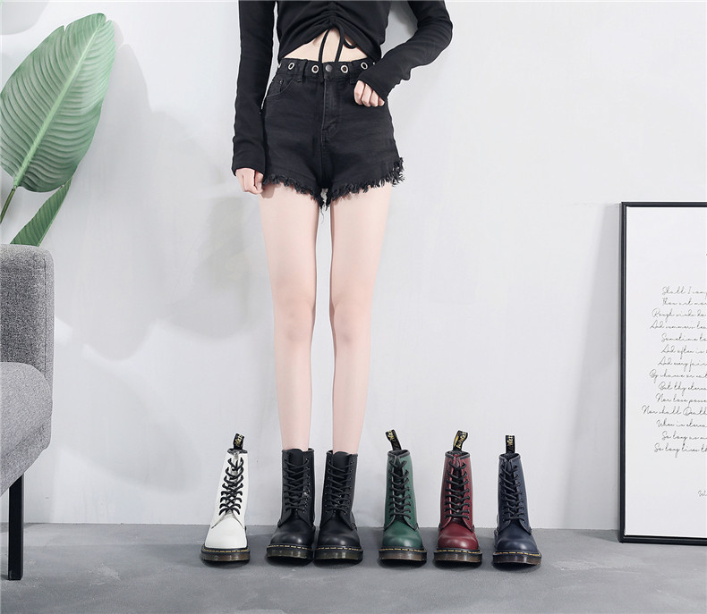 小牛皮牛筋底經典版多色高幫1460馬丁鞋男女英倫情侶短靴男女真皮靴子圓頭潮流機車工裝靴 小牛皮牛筋底經典版多色高幫1460馬丁鞋男女英倫情侶短靴男女真皮靴子圓頭潮流機車工裝靴