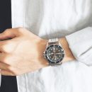 歐美風格小眾個性全金屬錶殼槍色鋼帶男石英手錶男錶