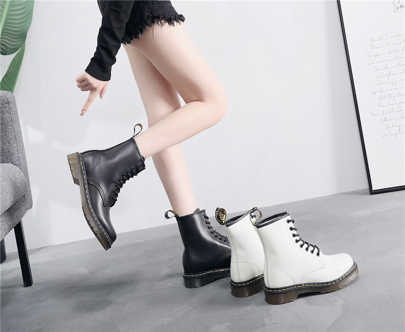 小牛皮牛筋底經典版多色高幫1460馬丁鞋男女英倫情侶短靴男女真皮靴子圓頭潮流機車工裝靴 小牛皮牛筋底經典版多色高幫1460馬丁鞋男女英倫情侶短靴男女真皮靴子圓頭潮流機車工裝靴