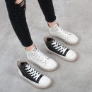 小牛皮頭層真皮超軟牛筋底小白鞋文藝氣質女秋冬新款軟底高幫鞋平底大碼女鞋