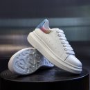 小牛皮真皮日韓爆賣厚底顯瘦增高麥昆鞋小白鞋秋季休閑平底韓版小白鞋女四季女鞋