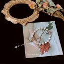 天然淡水珍珠水晶手鍊原創手工手鏈顯氣質時尚輕奢手飾