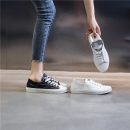 頭層牛皮氣質百搭淺口小白鞋女秋冬新款休閑透氣真皮女鞋平底餅乾鞋