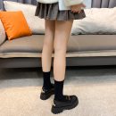 英倫氣質網紅小蜜蜂馬銜扣樂福鞋女鞋厚底皮鞋小跟鞋