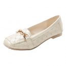 溫柔氣質豆豆鞋瓢鞋舒適軟底女鞋秋季韓版平底鞋大碼方頭豆豆鞋