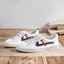 小牛皮真皮韓版氣質小白鞋餅乾鞋秋季上新時尚女鞋平底百搭休閑淺口女鞋