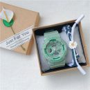 【文藝運動防水電子手錶】【贈送手鍊】明星同款IG網紅獨角獸文藝運動氣質手鍊電子手錶禮盒