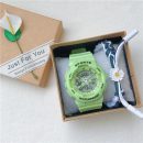 【文藝運動防水電子手錶】【贈送手鍊】明星同款IG網紅獨角獸文藝運動氣質手鍊電子手錶禮盒