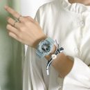 【文藝運動防水電子手錶】【贈送手鍊】明星同款IG網紅獨角獸文藝運動氣質手鍊電子手錶禮盒