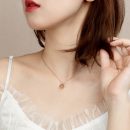 S925純銀小皇冠項鍊女純銀簡約氣質靈動吊墜小眾網紅跳動的心鎖骨鍊