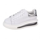 全掌氣墊小牛皮真皮小白鞋新款增高氣墊厚底百搭麥昆鞋單鞋板鞋女鞋