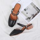 IG網紅同款氣質百搭配洋裝的涼拖鞋方根包頭女鞋