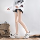 小牛皮真皮正韓版型拼色設計5cm增高顯瘦老爹鞋秋季新款運動休閑鞋女士跑步鞋