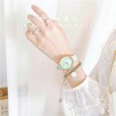 【森系雛菊錶盤】【贈送手鍊】【玫金色錶殼】法式復古氣質森系綠色小雛菊減齡女錶手鍊手錶禮盒