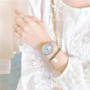 【森系雛菊錶盤】【贈送手鍊】【玫金色錶殼】法式復古氣質森系綠色小雛菊減齡女錶手鍊手錶禮盒